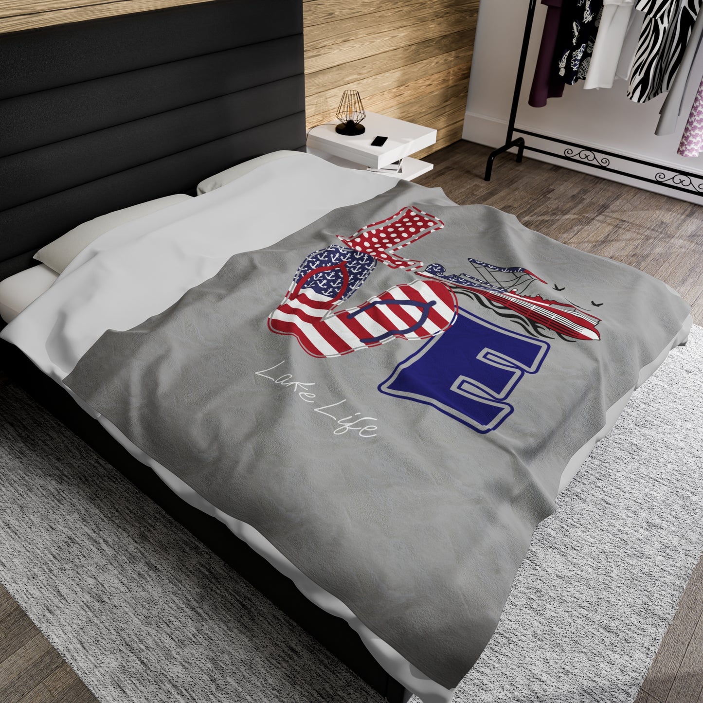 Flip Flop Love Lake Life™ Plush Blanket by PontoonGirl®