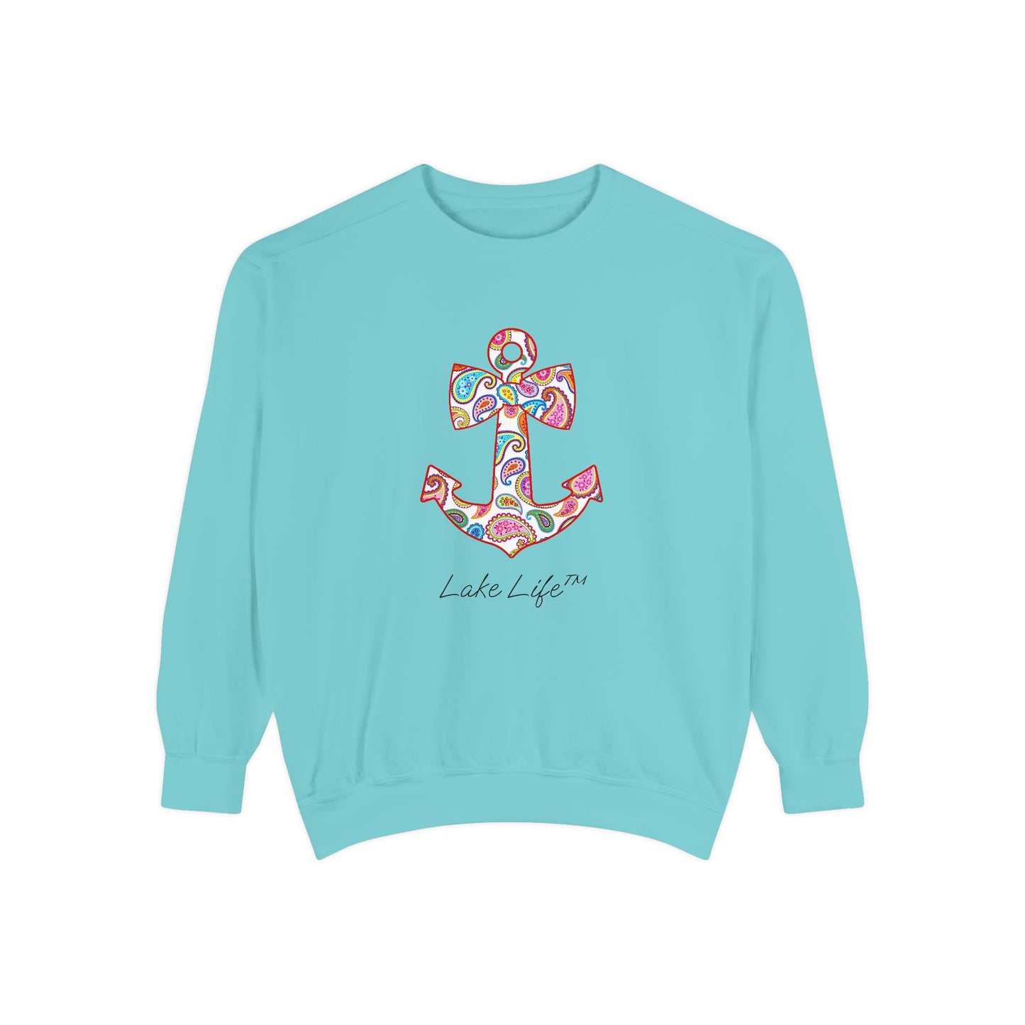 Sweet Anchor Lake Life™ Crew Neck Sweatshirt by Pontoon Girl®