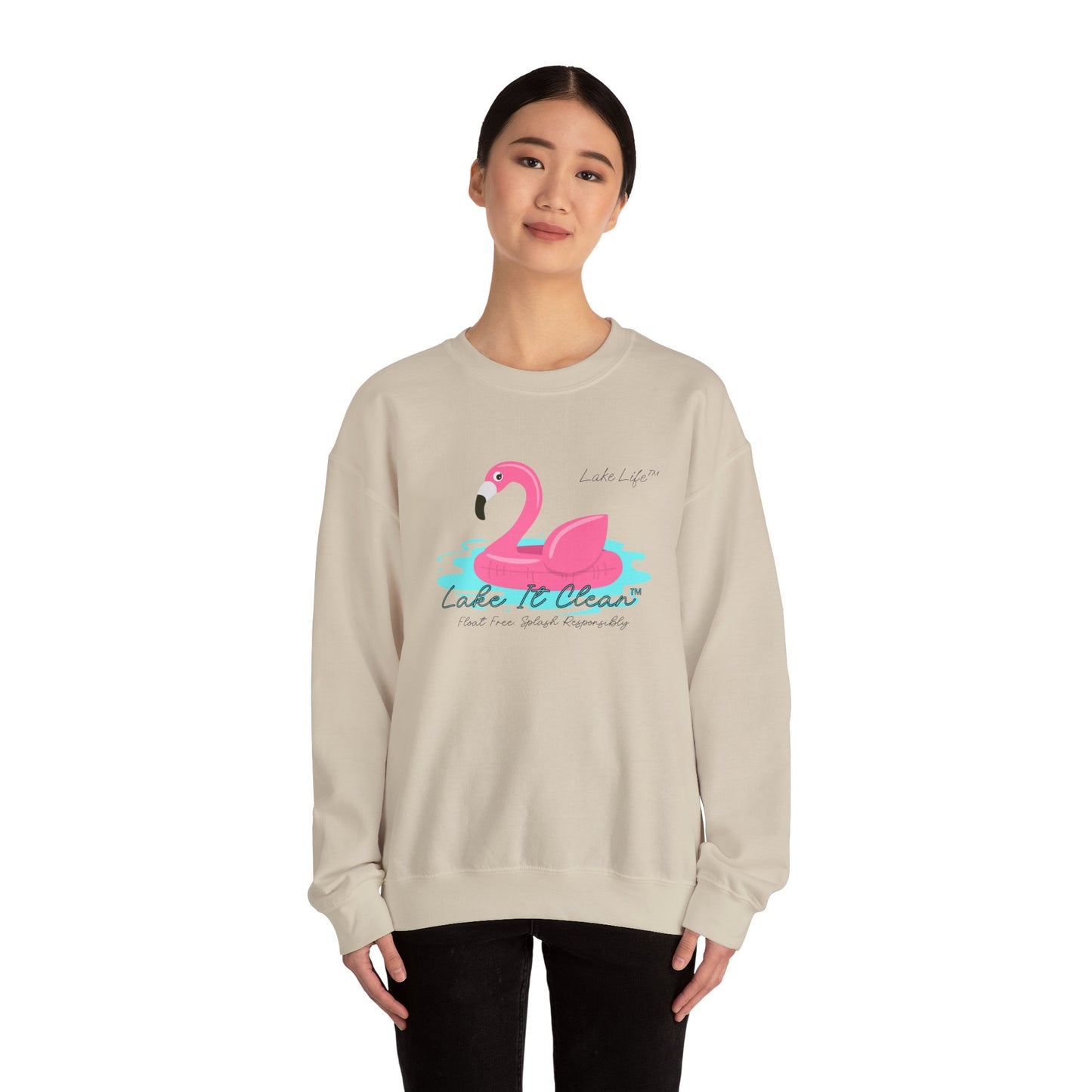 Lake It Clean™ Lake Life™ - Heavy Blend™ Crewneck Sweatshirt by Pontoon Girl®