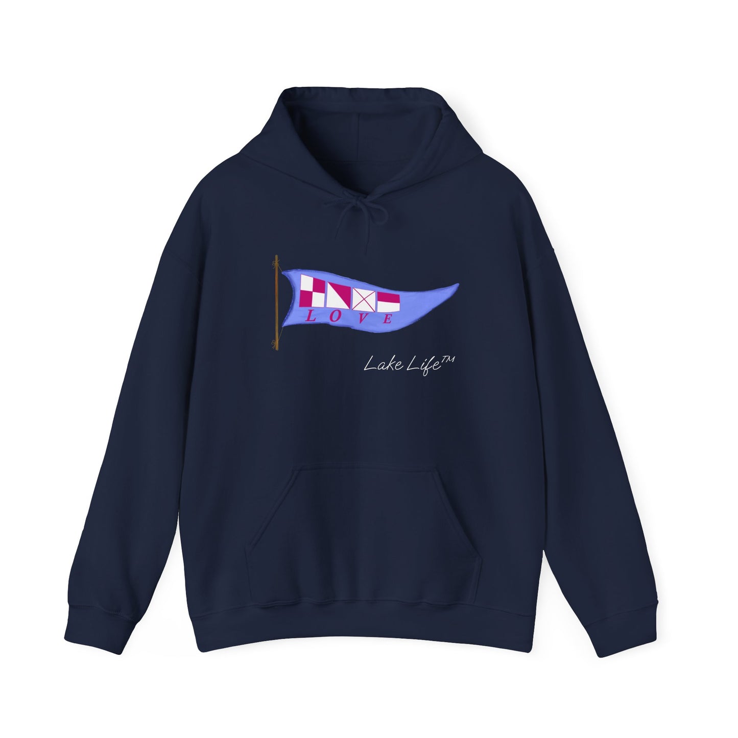 Nautical Love Lake Life™ Hooded Sweatshirt by Pontoon Girl®