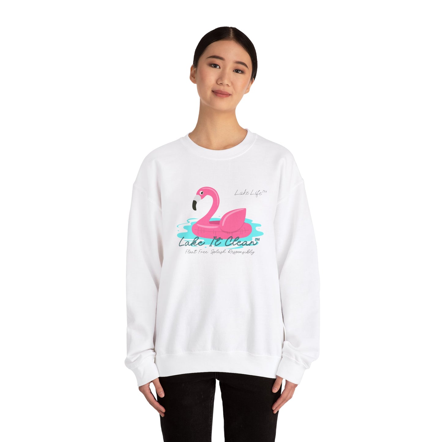 Lake It Clean™ Lake Life™ - Heavy Blend™ Crewneck Sweatshirt by Pontoon Girl®