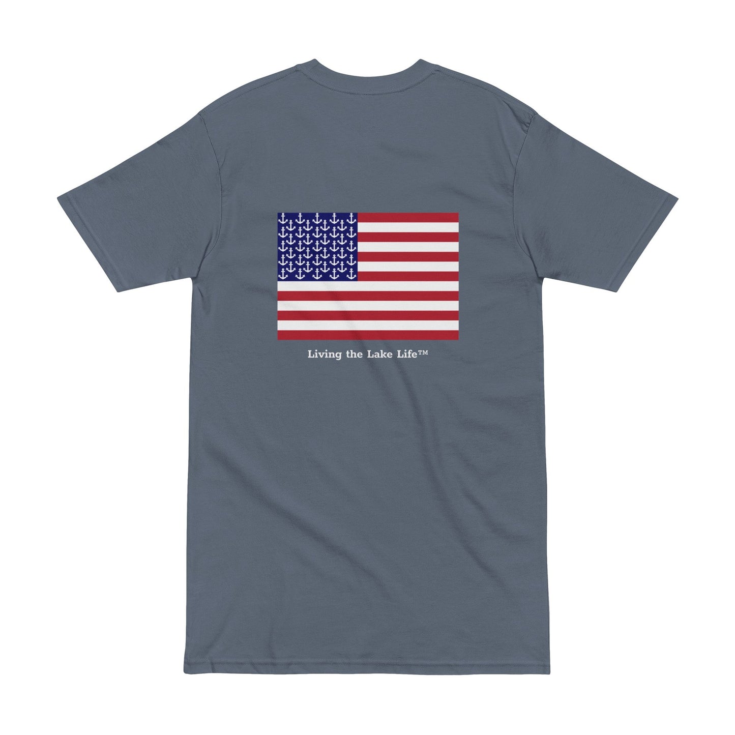 Anchors and Stripes - Living the Lake Life™ T Shirt by Pontoon Girl®