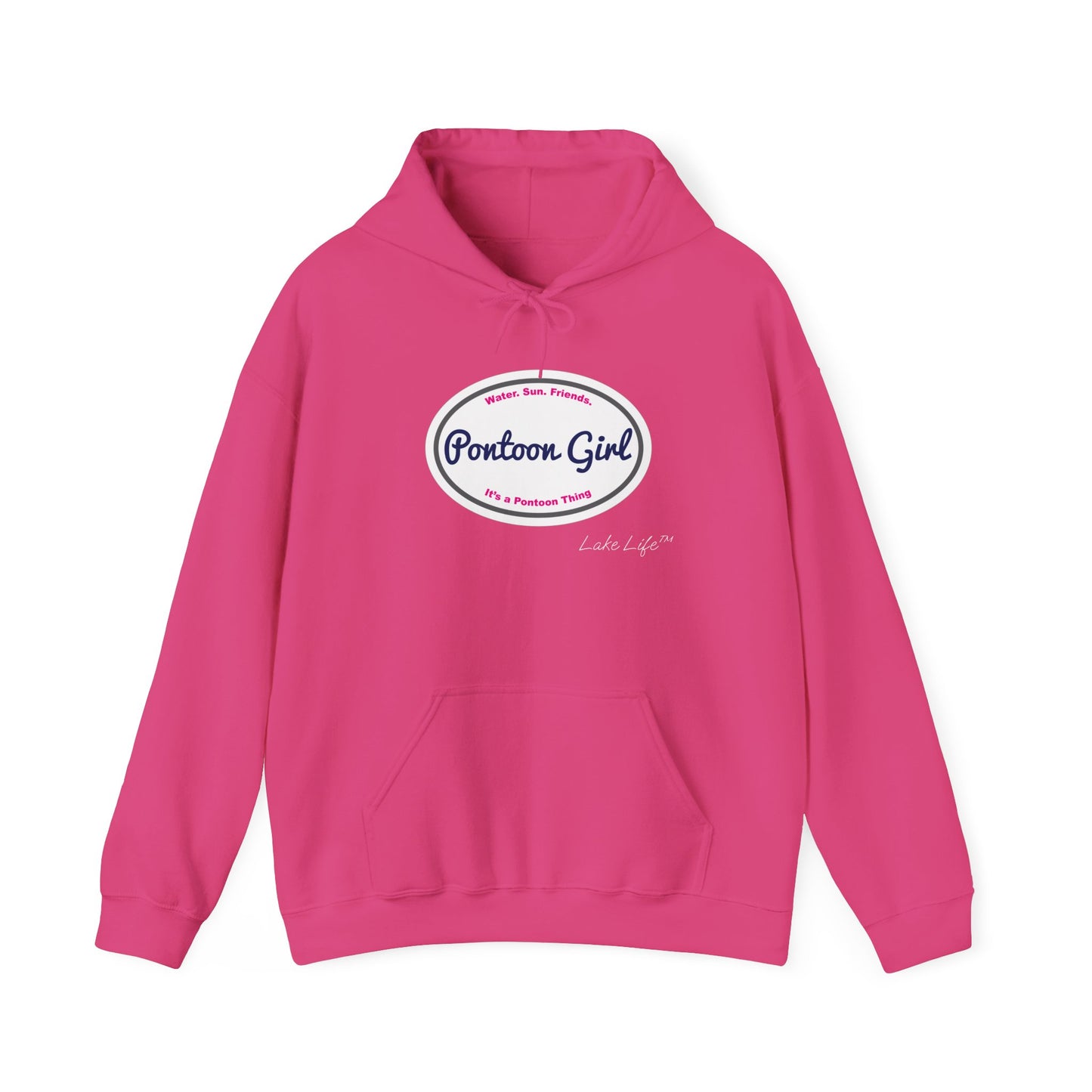 Pontoon Girl Logo Lake Life™ Hooded Sweatshirt by Pontoon Girl®