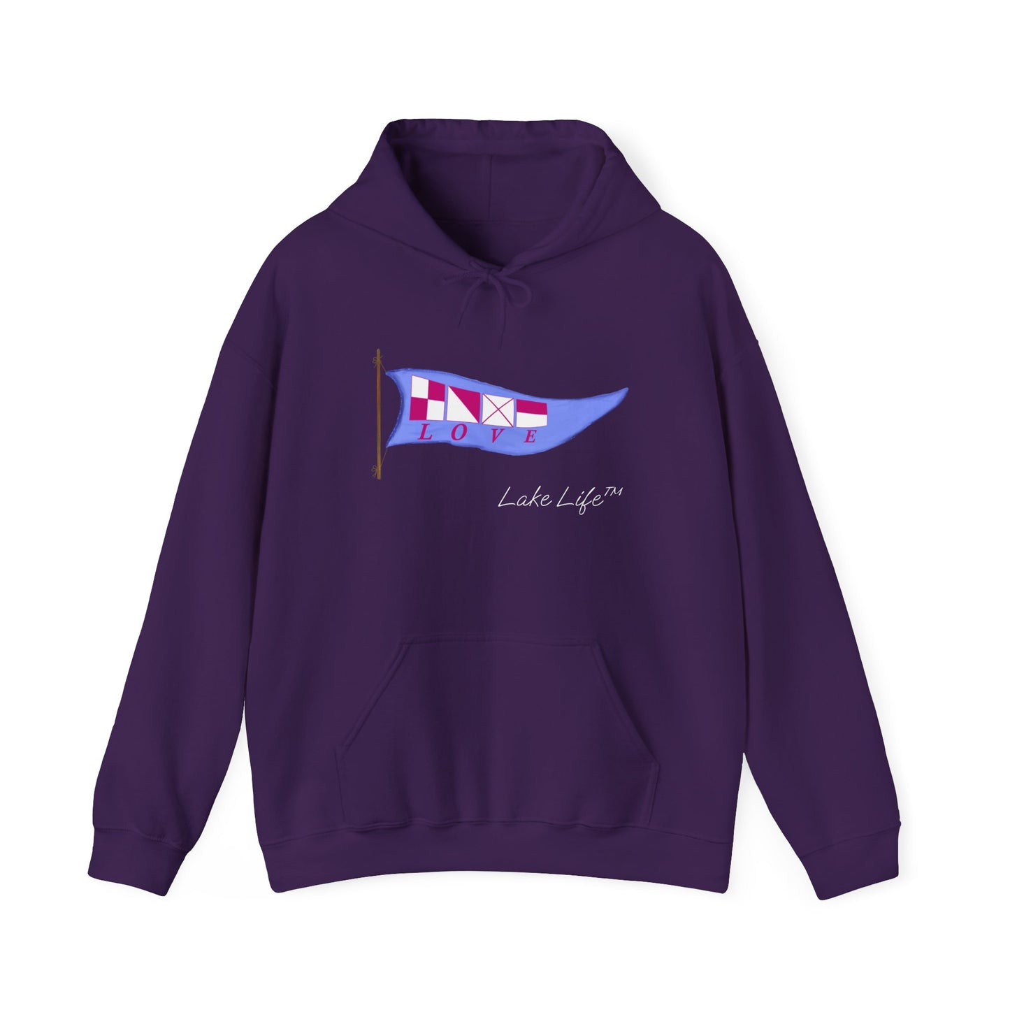 Nautical Love Lake Life™ Hooded Sweatshirt by Pontoon Girl®