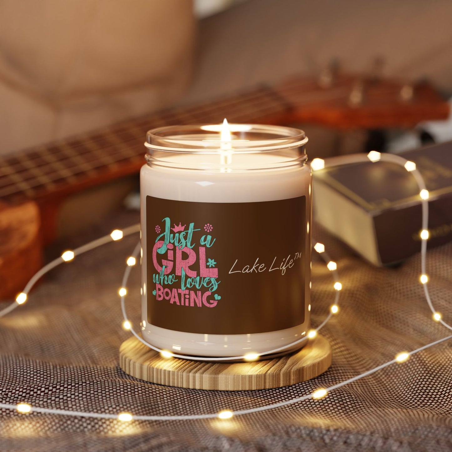 Just a Girl Who Loves Boating Lake Life™ Scented Soy Candle - Coconut Creme Cardamom