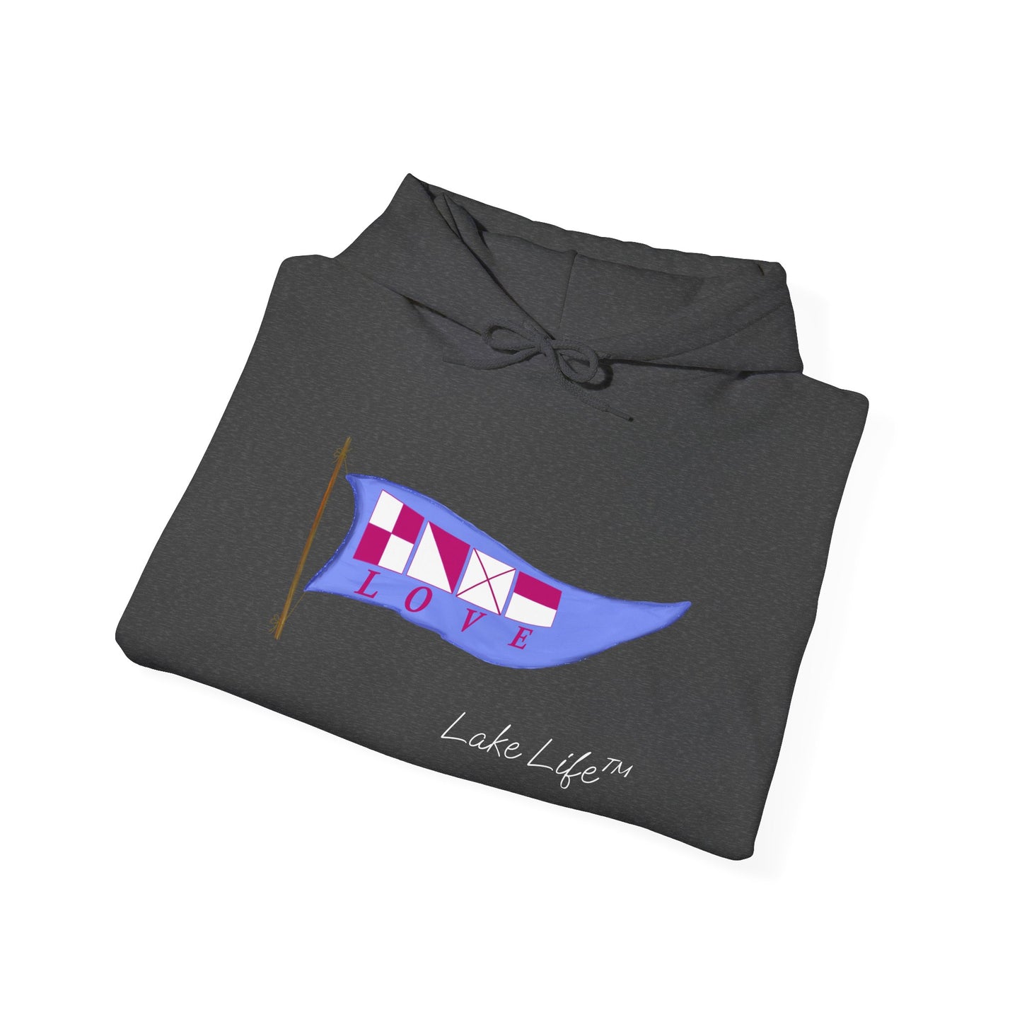 Nautical Love Lake Life™ Hooded Sweatshirt by Pontoon Girl®
