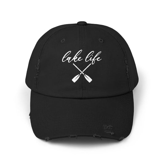 Lake Life™ by Pontoon Girl - Unisex Distressed Cap