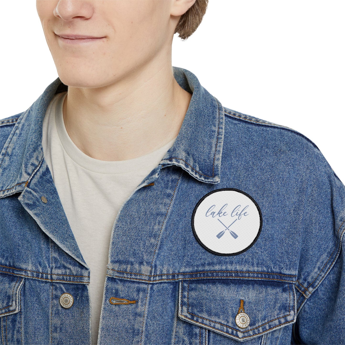 Lake Life Paddle Iron-On Patch by Pontoon Girl®