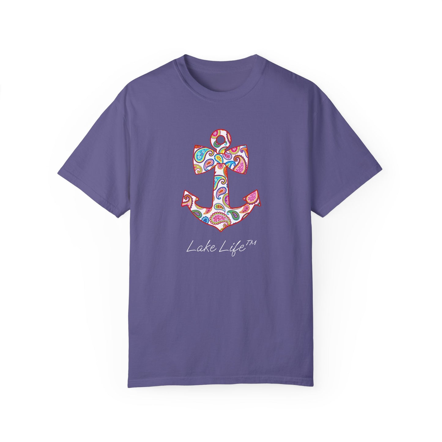Sweet Anchor Lake Life™ Unisex Garment-Dyed T-shirt by Pontoon Girl®