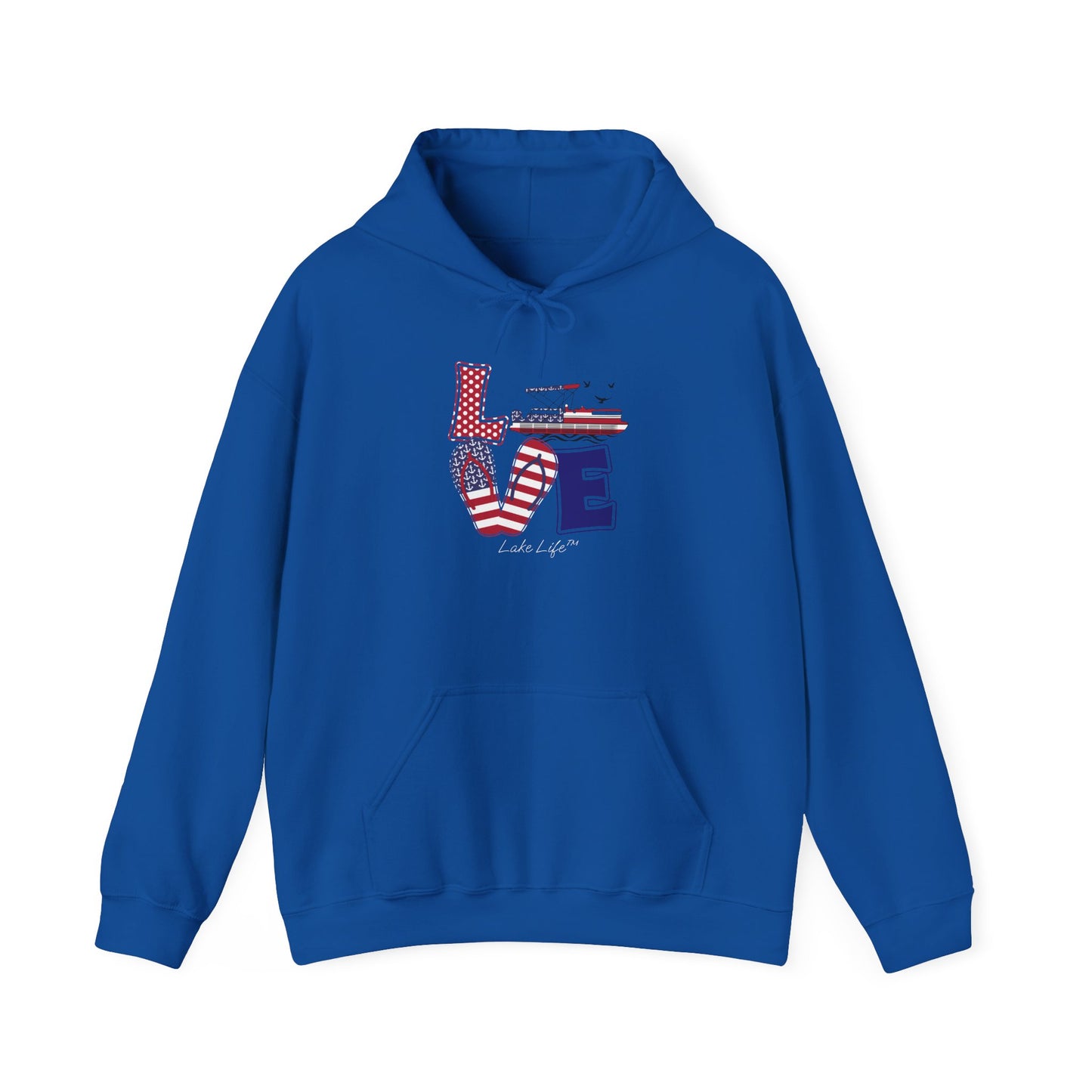 Flip Flop Love Lake Life™ Hooded Sweatshirt by Pontoon Girl®