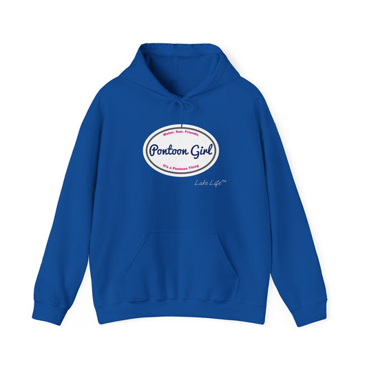 Pontoon Girl Logo Lake Life™ Hooded Sweatshirt by Pontoon Girl®