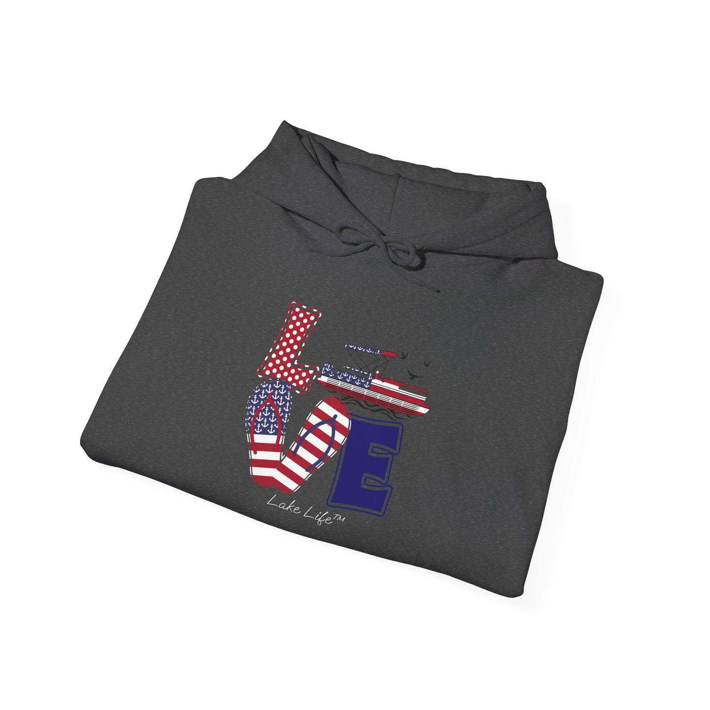 Flip Flop Love Lake Life™ Hooded Sweatshirt by Pontoon Girl®