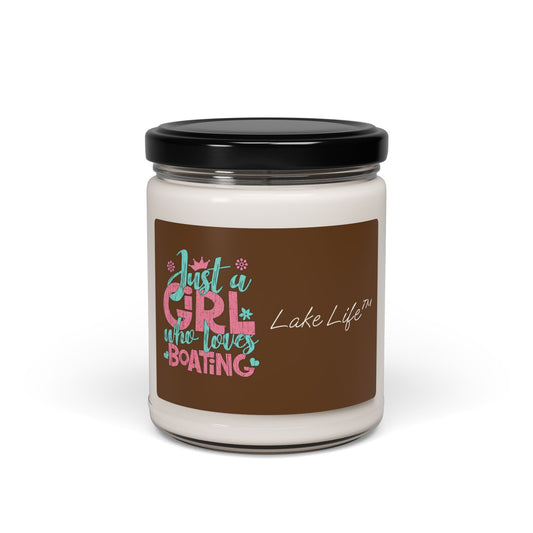 Just a Girl Who Loves Boating Lake Life™ Scented Soy Candle - Coconut Creme Cardamom
