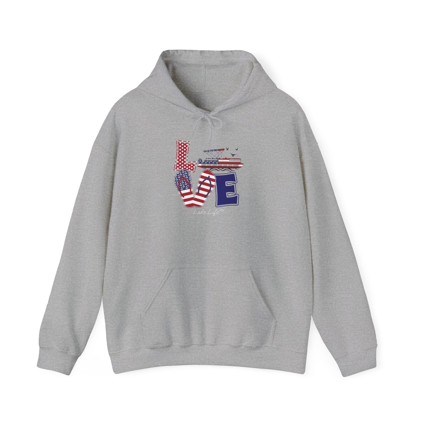 Flip Flop Love Lake Life™ Hooded Sweatshirt by Pontoon Girl®