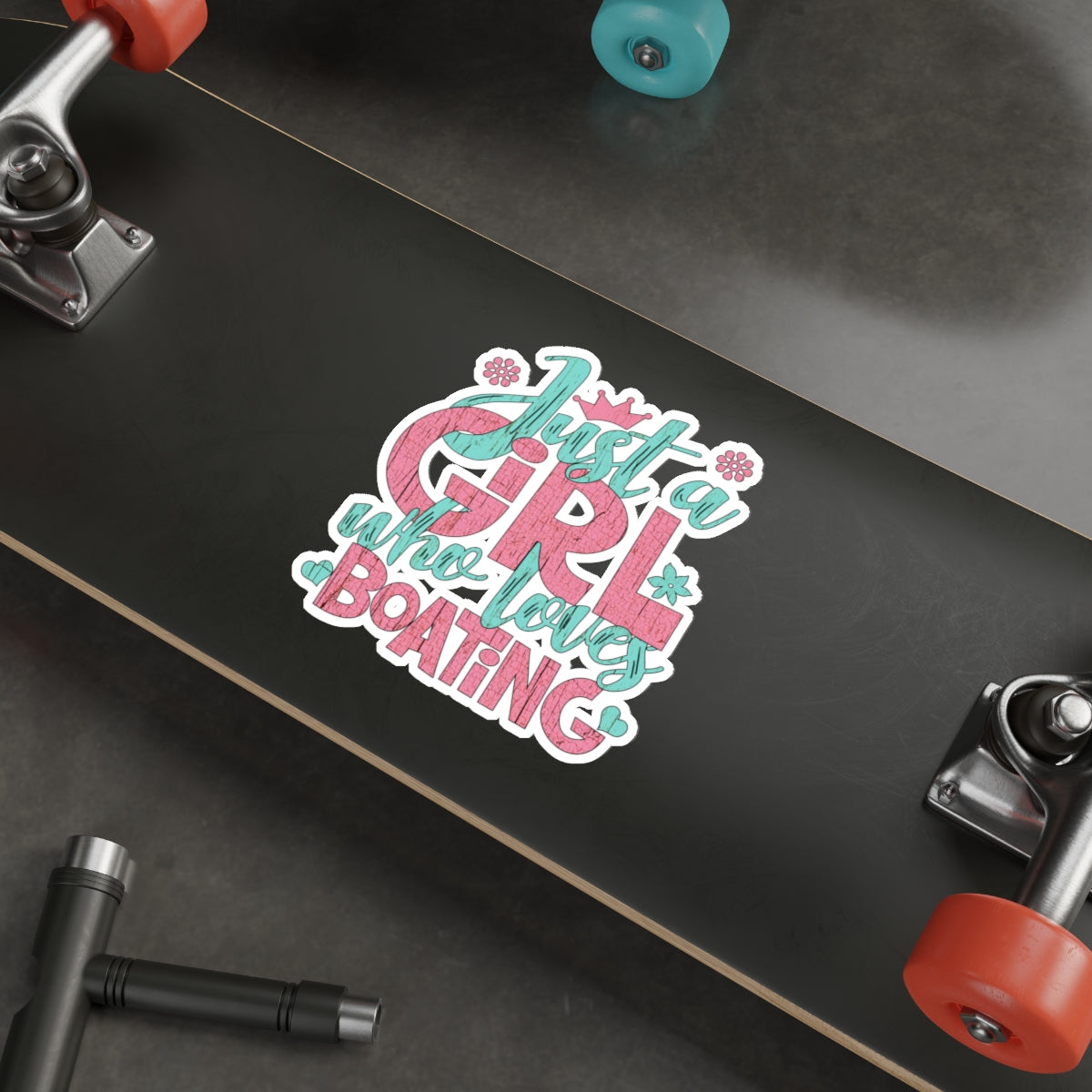Just a Girl Who Loves Boating - Die-Cut Stickers by Pontoon Girl®
