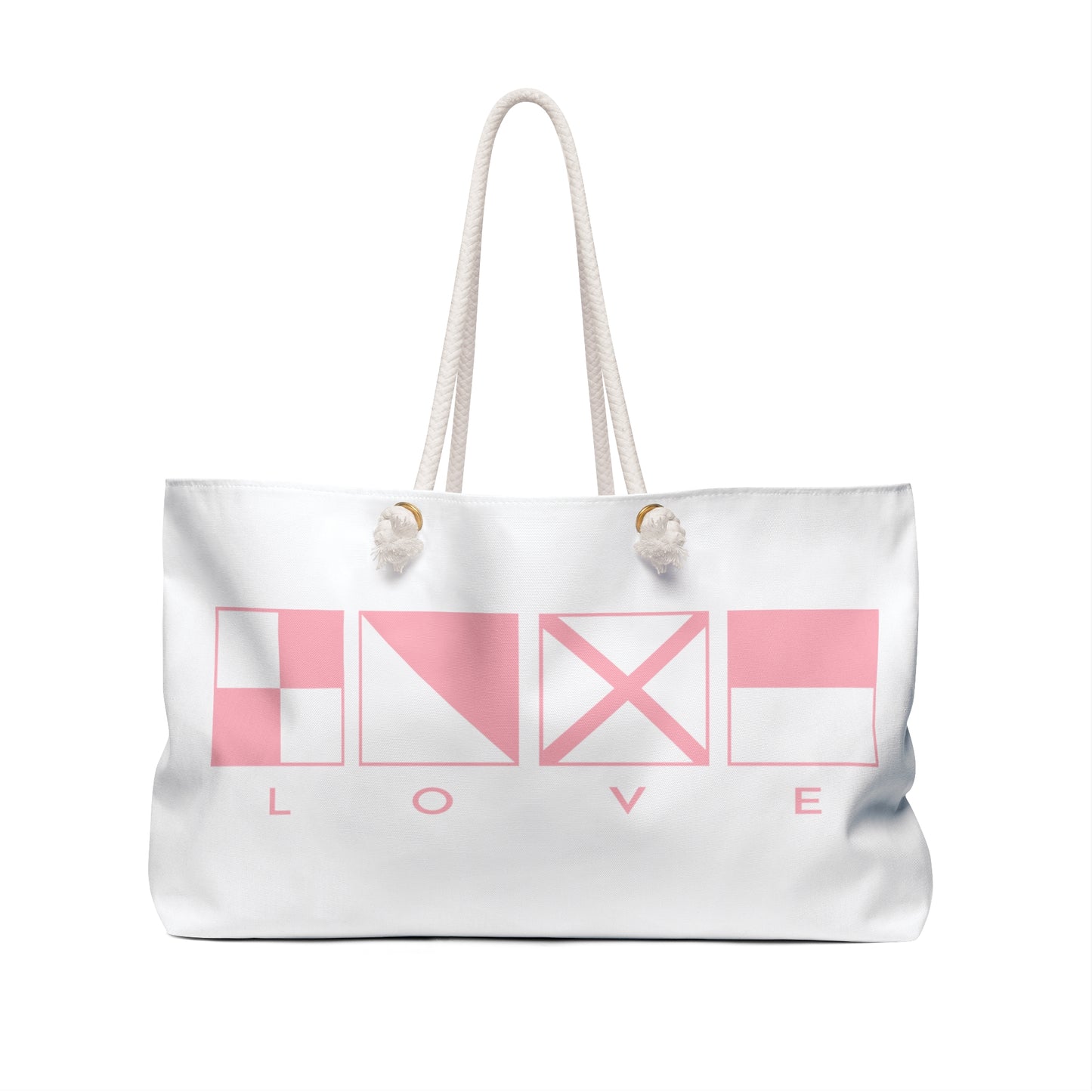 Nautical Flag LOVE - Weekender Bag by Pontoon Girl®