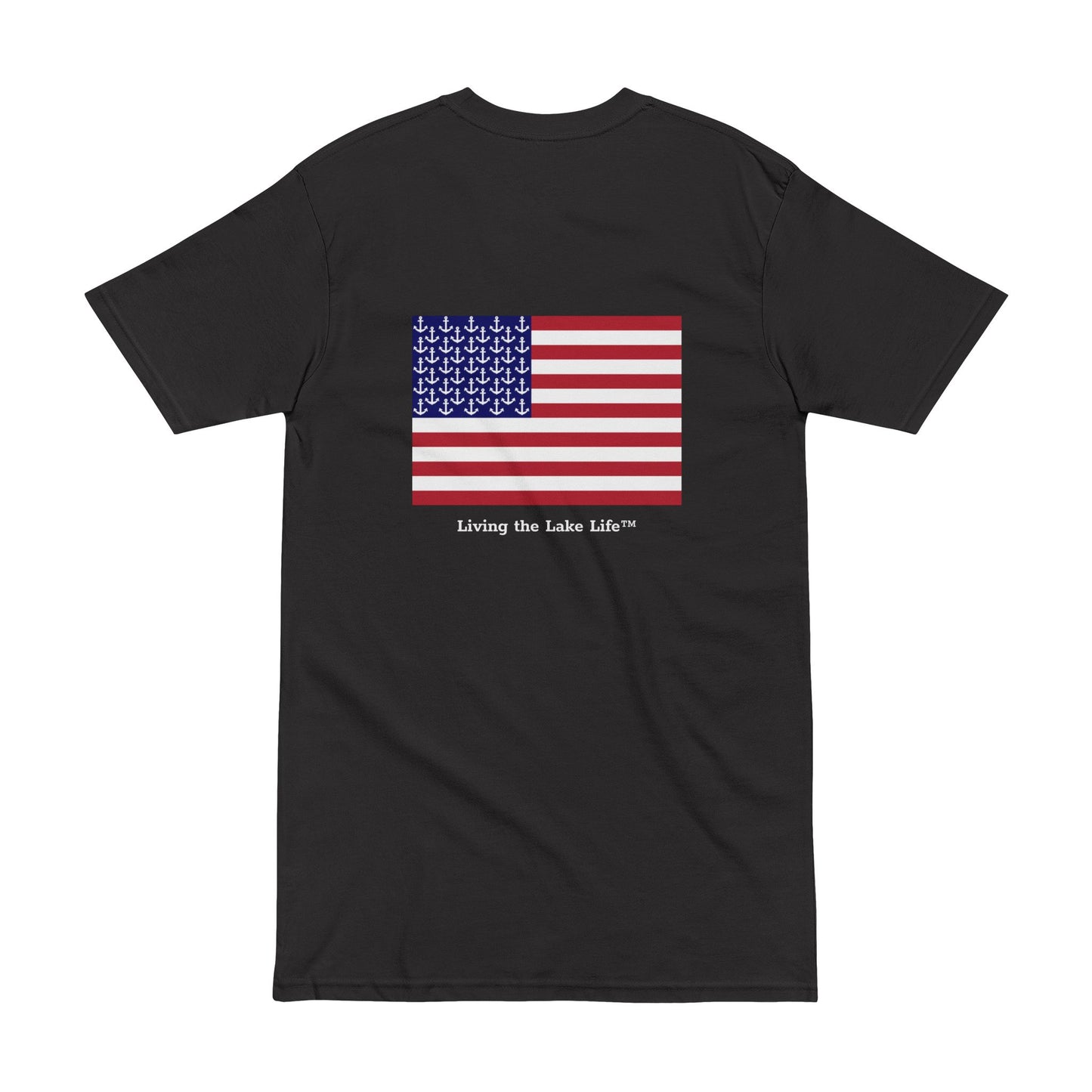 Anchors and Stripes - Living the Lake Life™ T Shirt by Pontoon Girl®