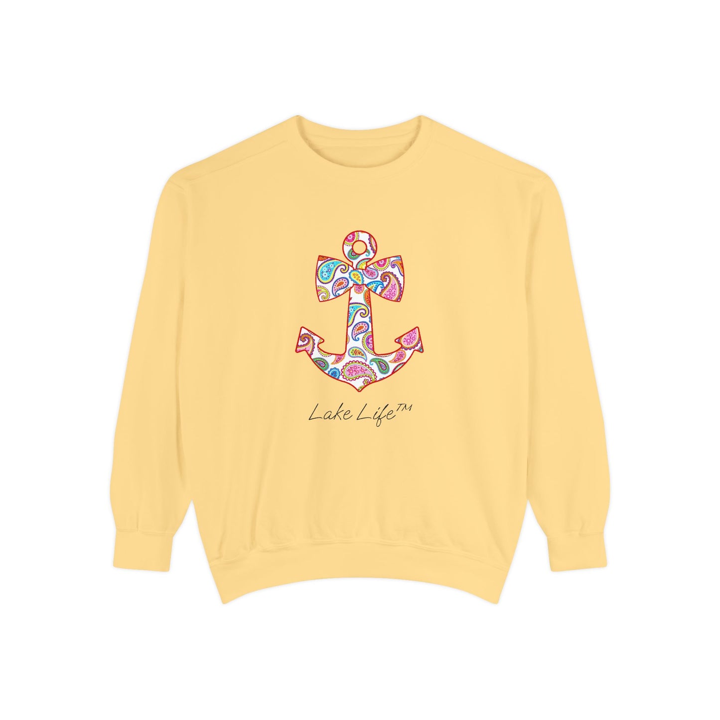Sweet Anchor Lake Life™ Crew Neck Sweatshirt by Pontoon Girl®