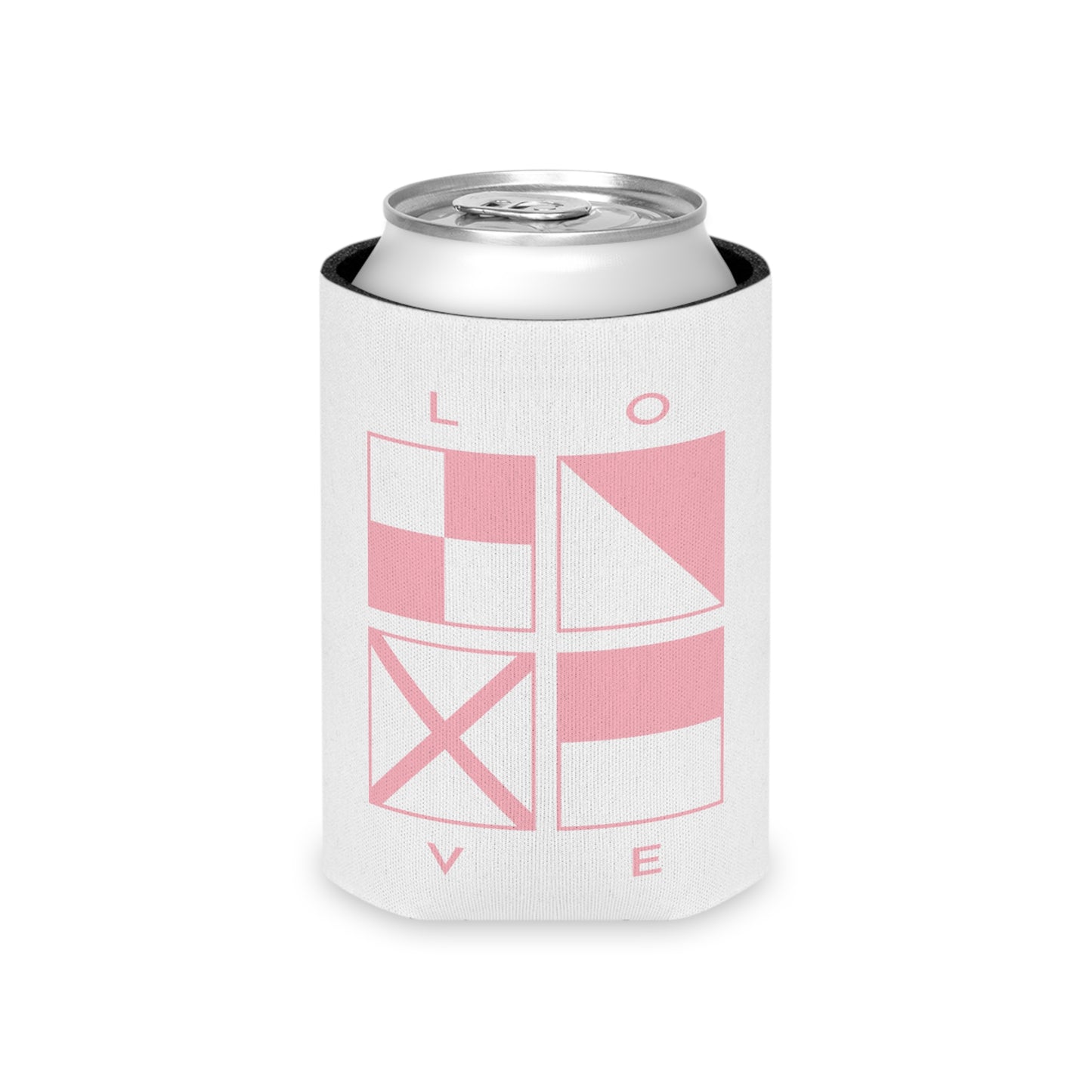 Lake Life™ Nautical Love Code Flag Can Cooler by Pontoon Girl®