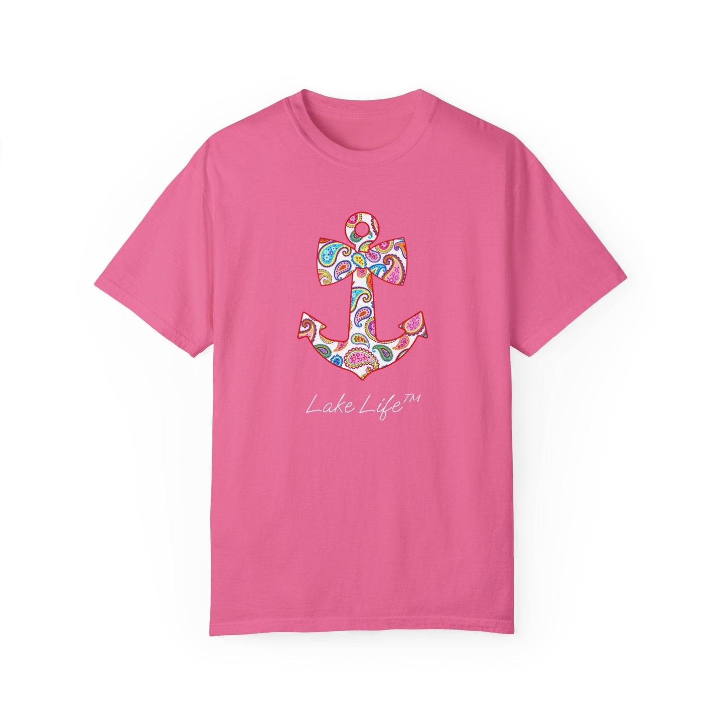 Sweet Anchor Lake Life™ Unisex Garment-Dyed T-shirt by Pontoon Girl®