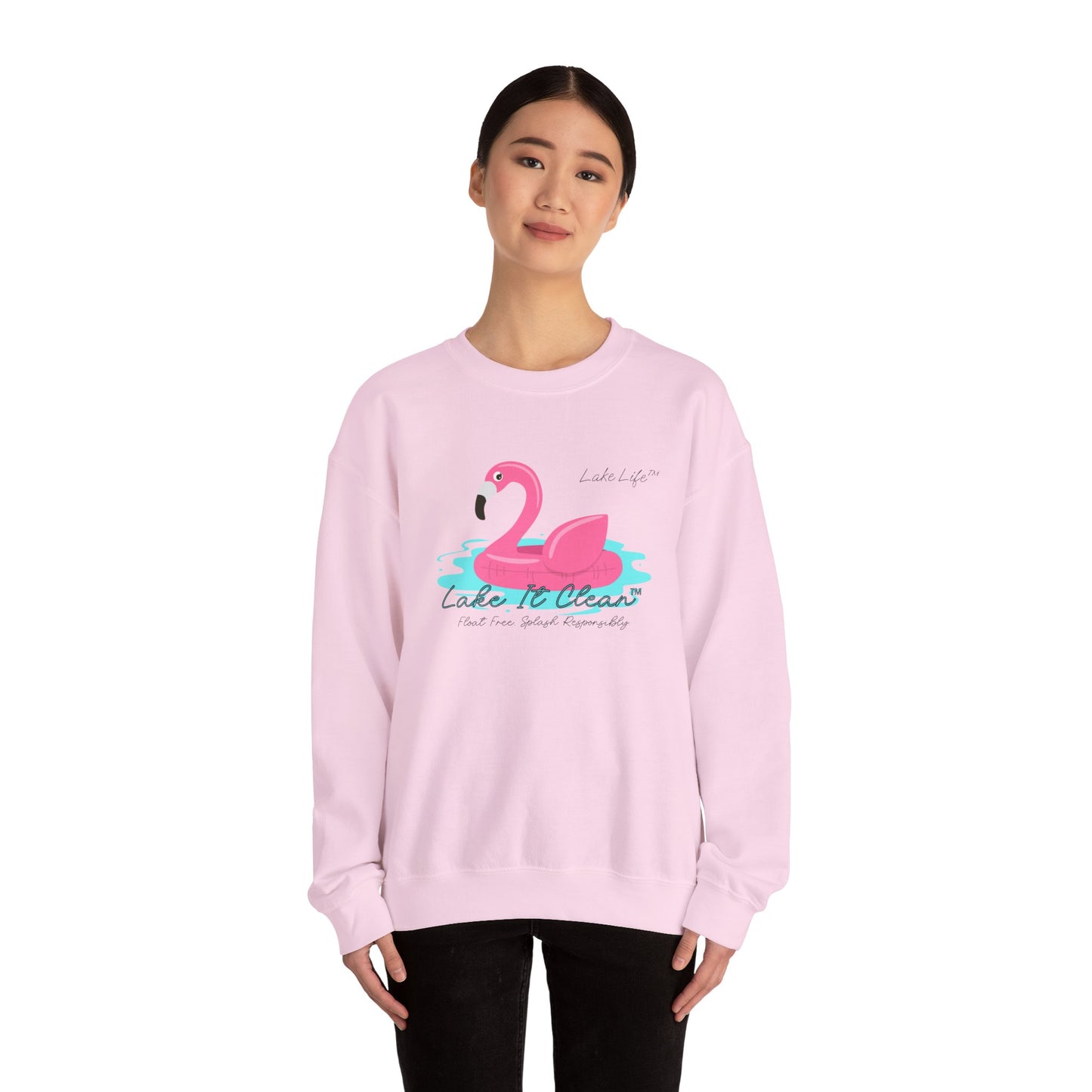 Lake It Clean™ Lake Life™ - Heavy Blend™ Crewneck Sweatshirt by Pontoon Girl®