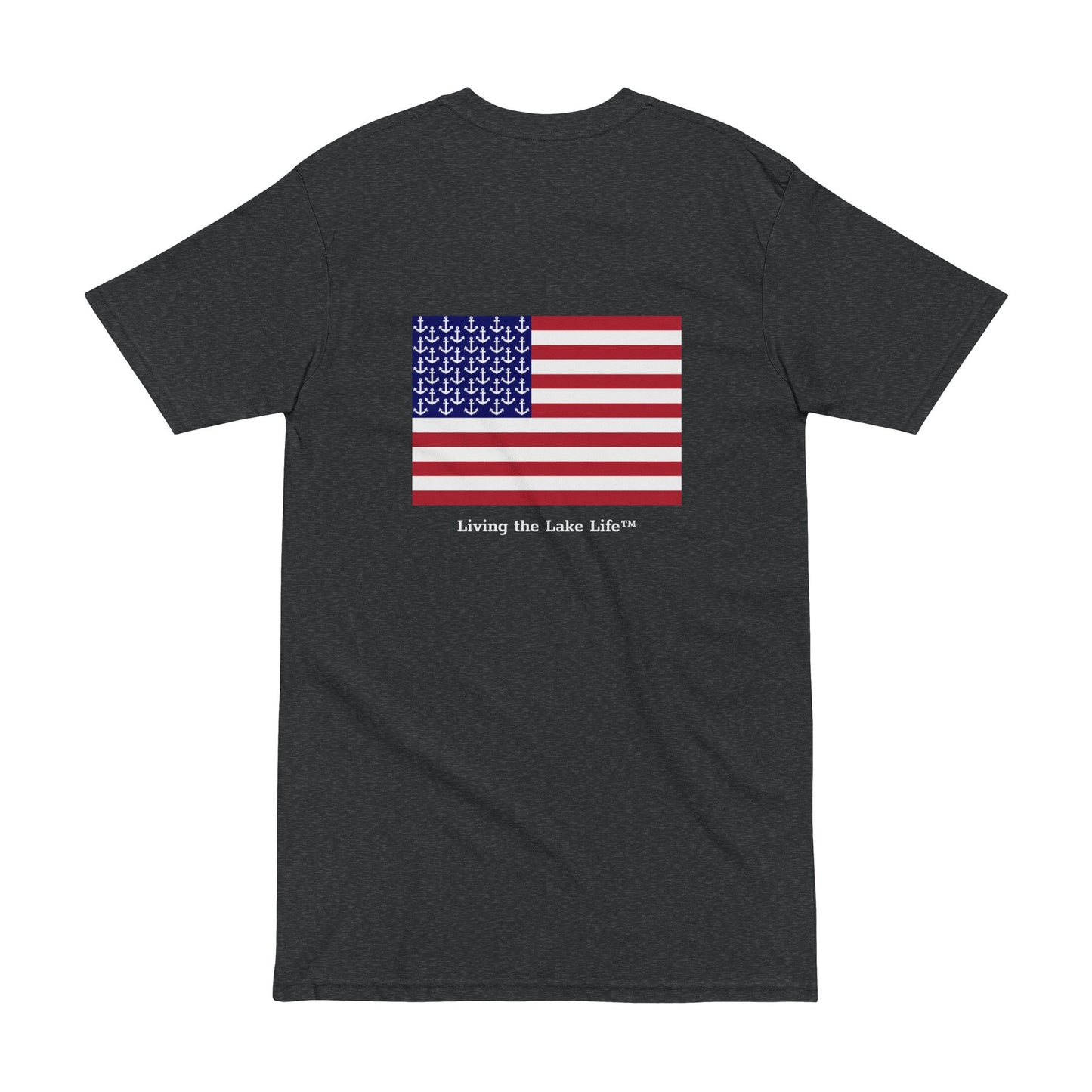 Anchors and Stripes - Living the Lake Life™ T Shirt by Pontoon Girl®