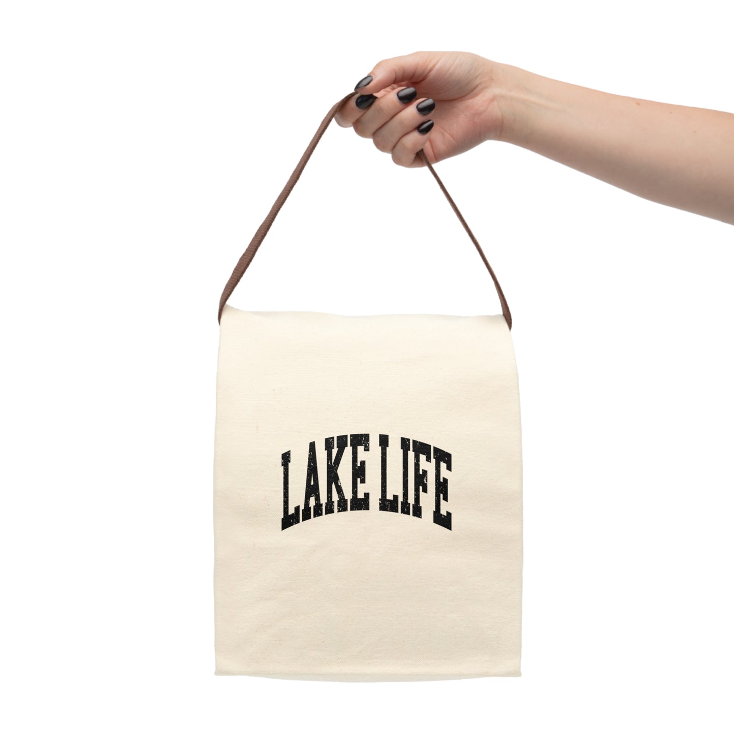 Lake Life™ Vintage Canvas Lunch Bag With Strap by Pontoon Girl®