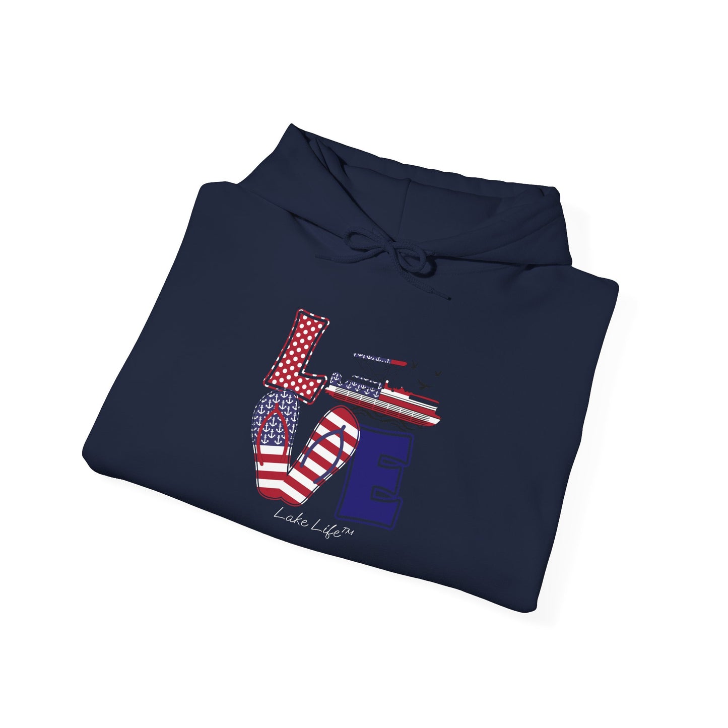 Flip Flop Love Lake Life™ Hooded Sweatshirt by Pontoon Girl®