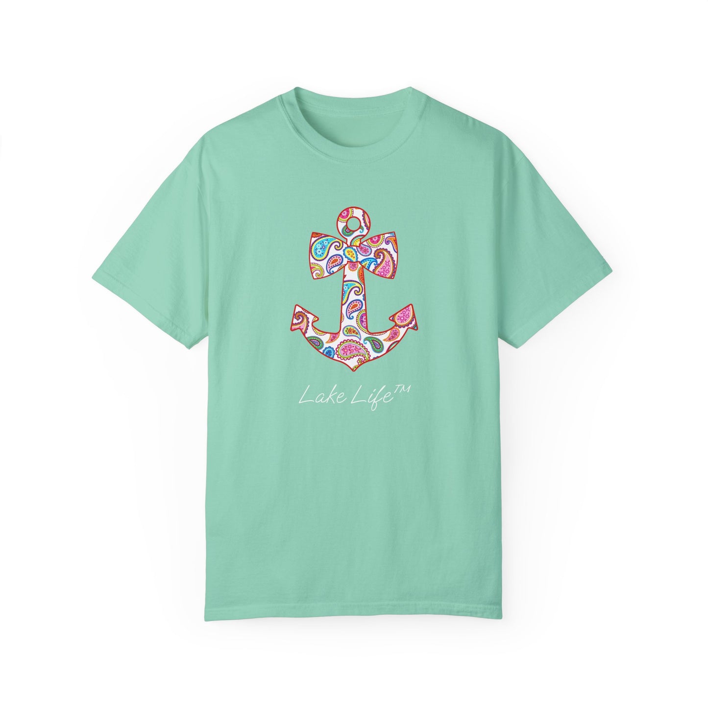 Sweet Anchor Lake Life™ Unisex Garment-Dyed T-shirt by Pontoon Girl®