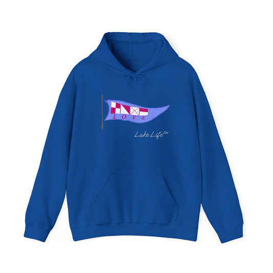 Nautical Love Lake Life™ Hooded Sweatshirt by Pontoon Girl®
