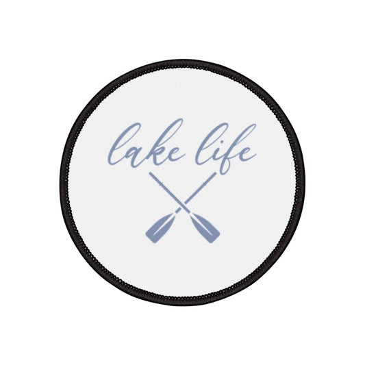 Lake Life Paddle Iron-On Patch by Pontoon Girl®