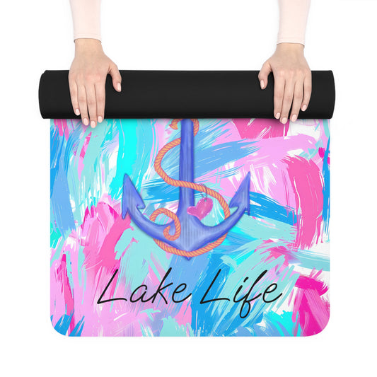Lake Life™ Anchor Rubber Yoga Mat by Pontoon Girl®