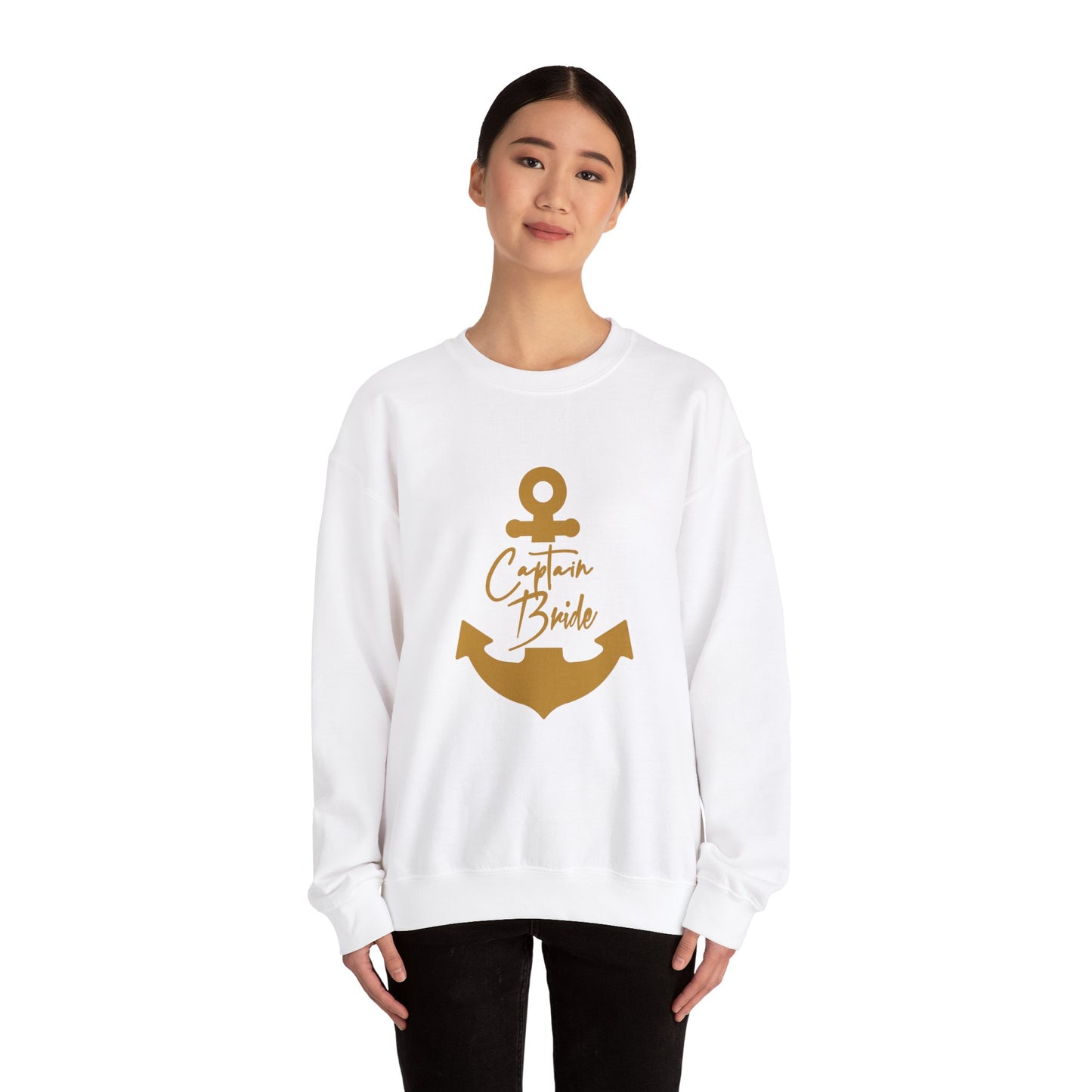 Captain Bride - Heavy Blend™ Crewneck Sweatshirt by Pontoon Girl®
