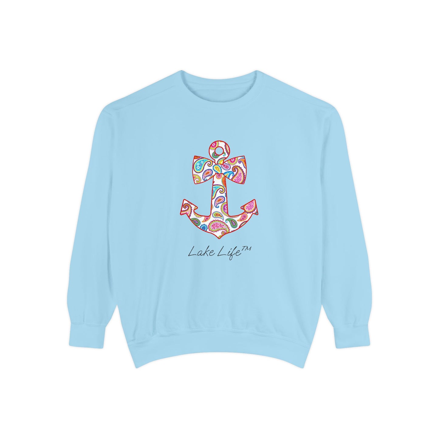 Sweet Anchor Lake Life™ Crew Neck Sweatshirt by Pontoon Girl®