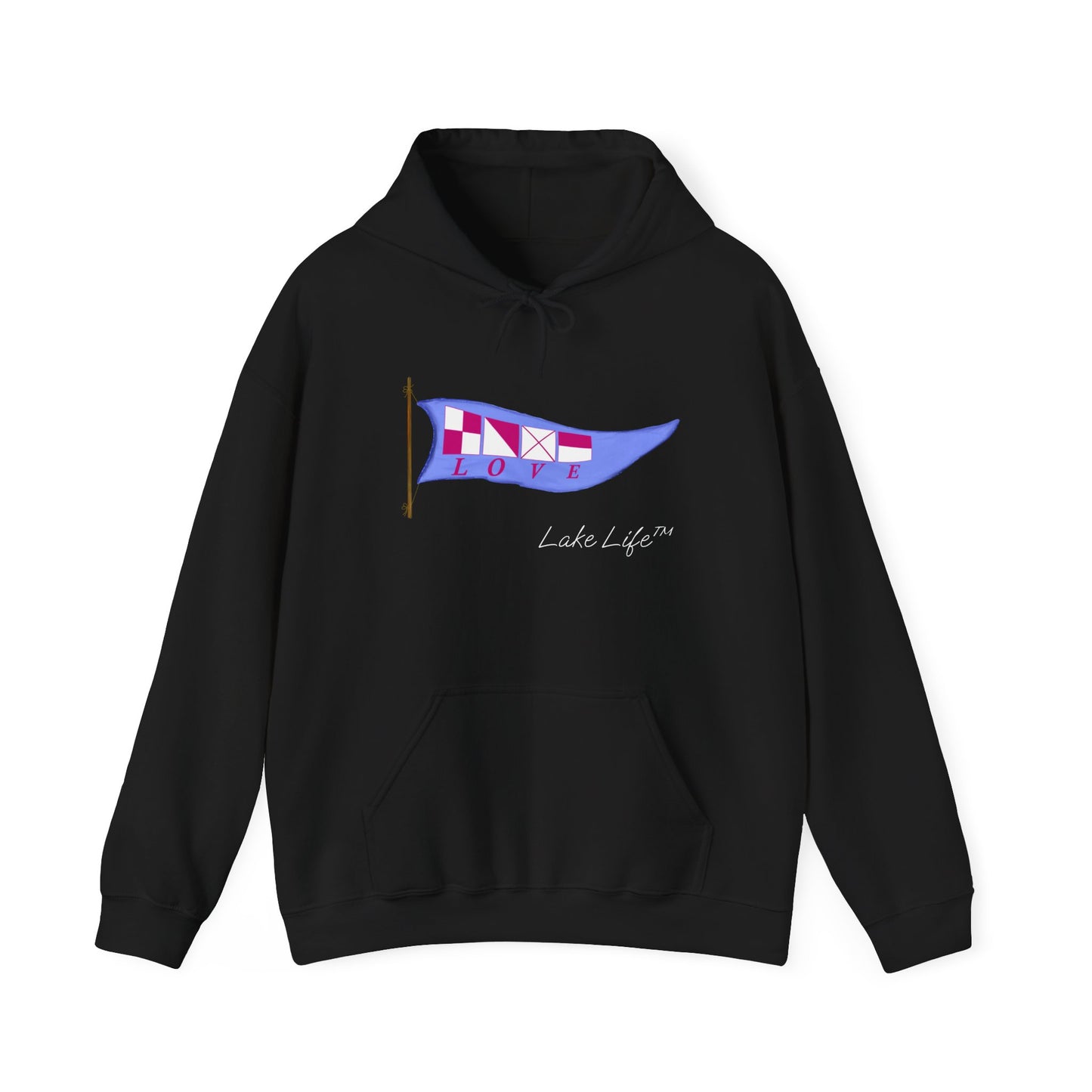 Nautical Love Lake Life™ Hooded Sweatshirt by Pontoon Girl®