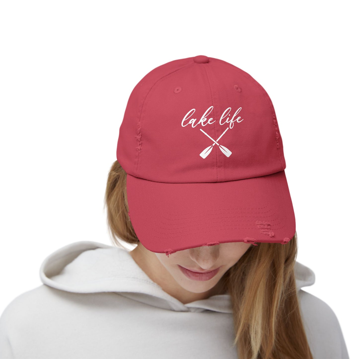 Lake Life™ by Pontoon Girl - Unisex Distressed Cap