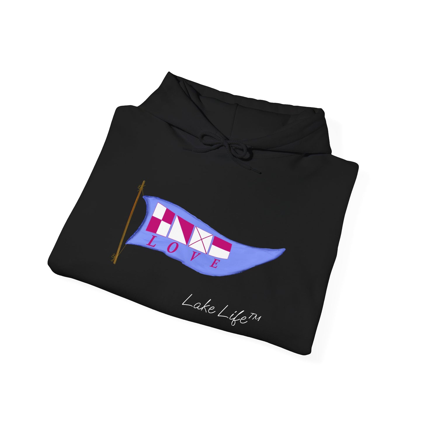 Nautical Love Lake Life™ Hooded Sweatshirt by Pontoon Girl®