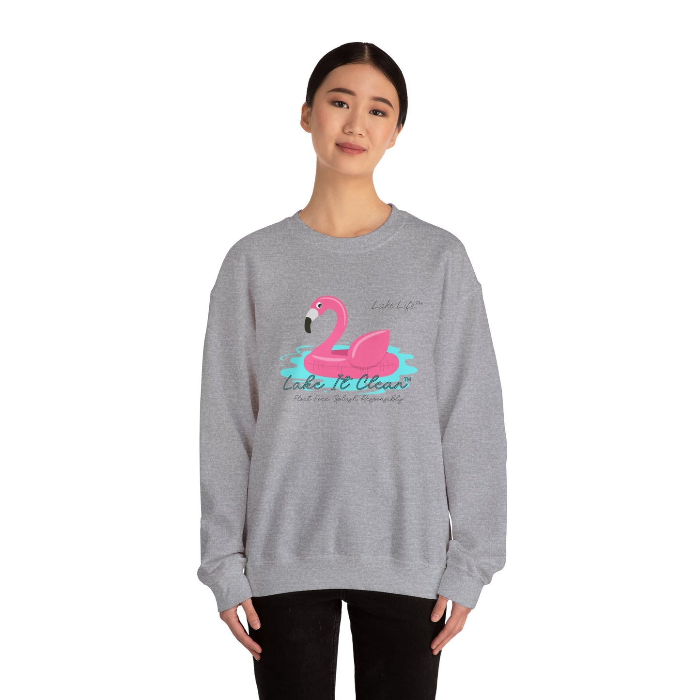 Lake It Clean™ Lake Life™ - Heavy Blend™ Crewneck Sweatshirt by Pontoon Girl®
