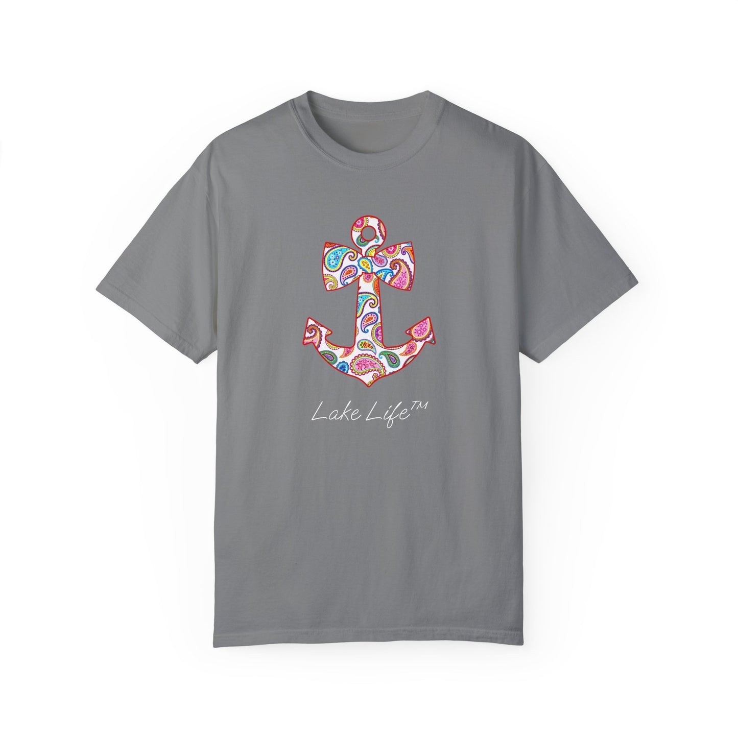 Sweet Anchor Lake Life™ Unisex Garment-Dyed T-shirt by Pontoon Girl®