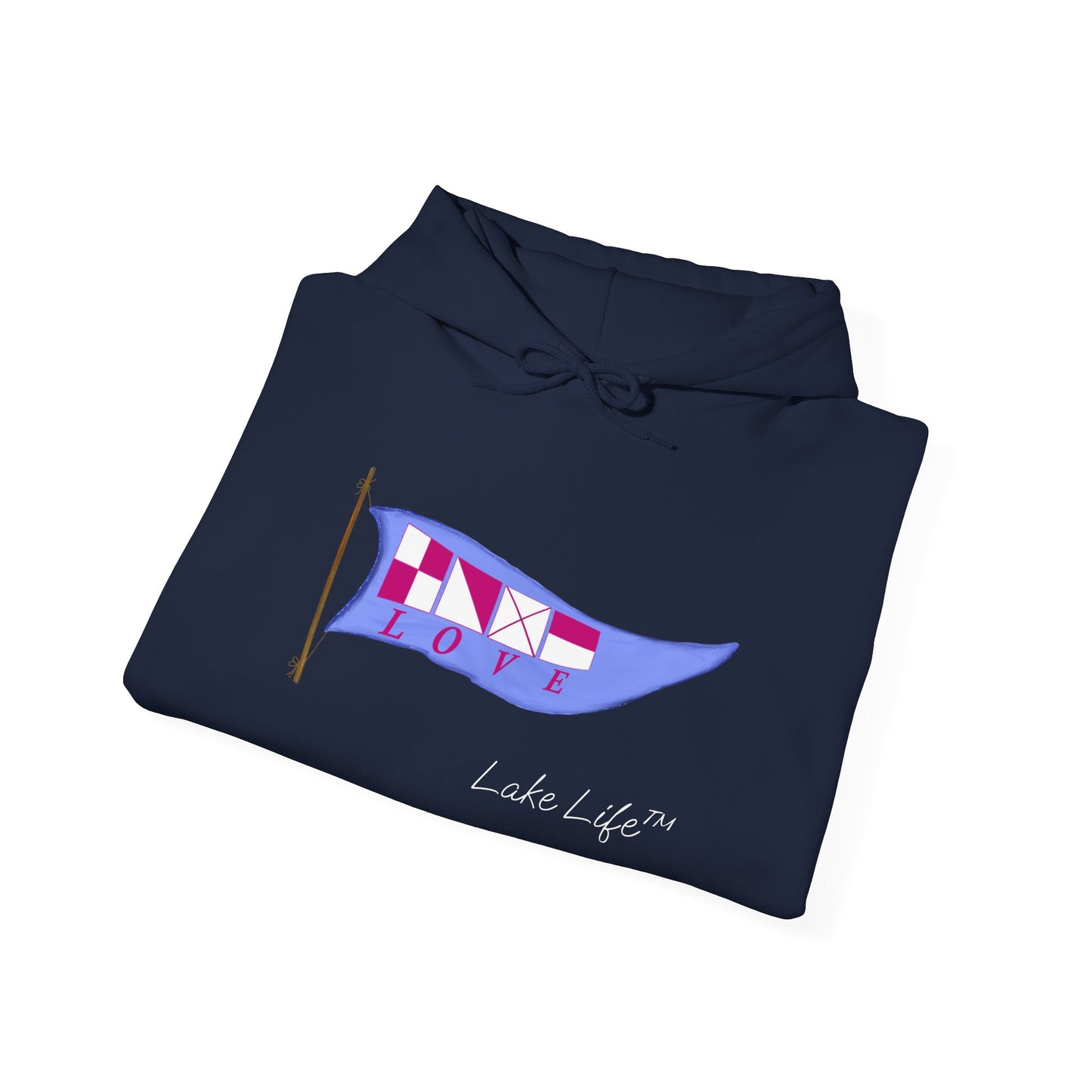 Nautical Love Lake Life™ Hooded Sweatshirt by Pontoon Girl®