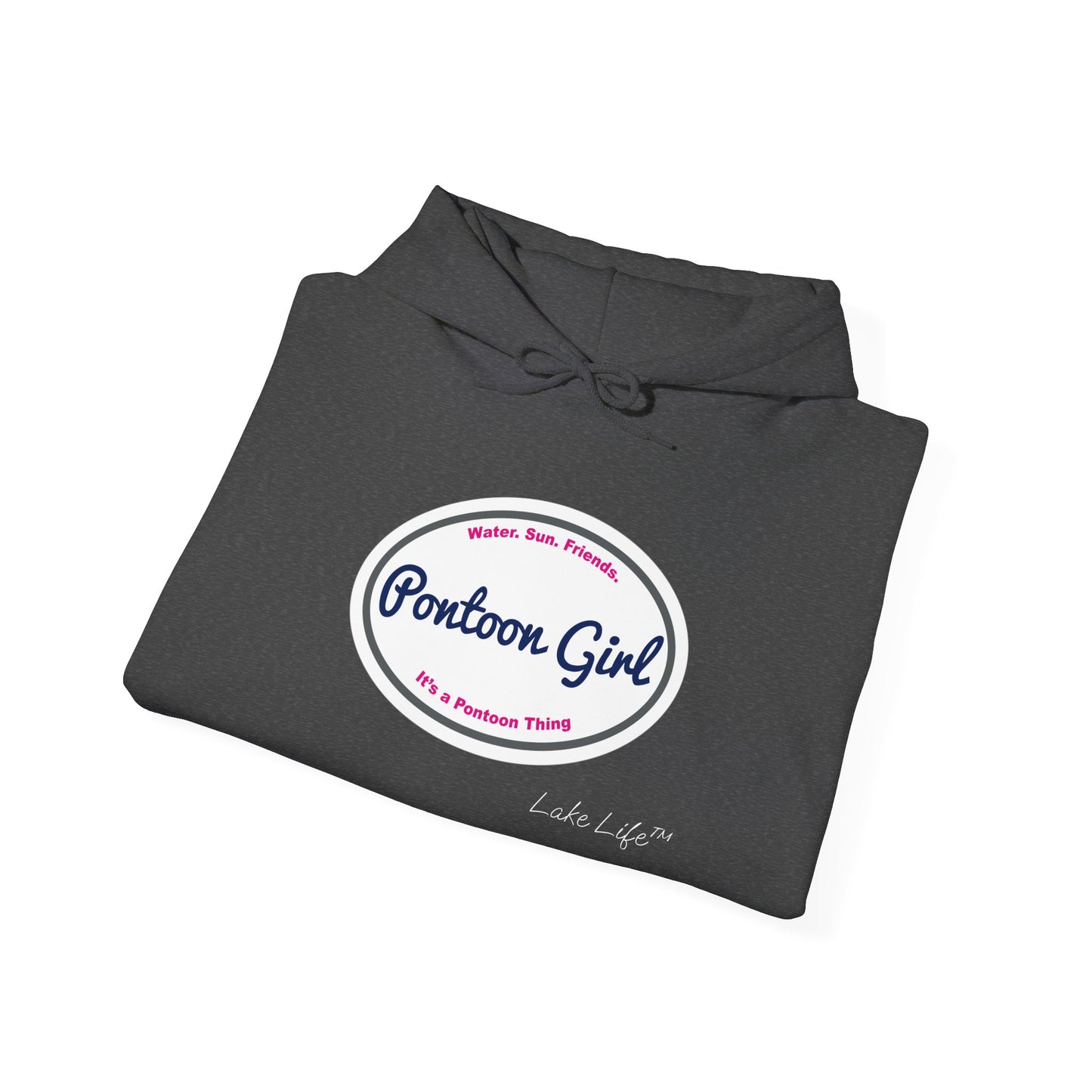 Pontoon Girl Logo Lake Life™ Hooded Sweatshirt by Pontoon Girl®