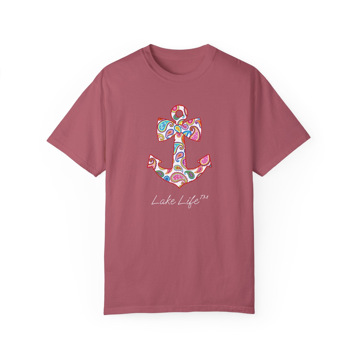 Sweet Anchor Lake Life™ Unisex Garment-Dyed T-shirt by Pontoon Girl®