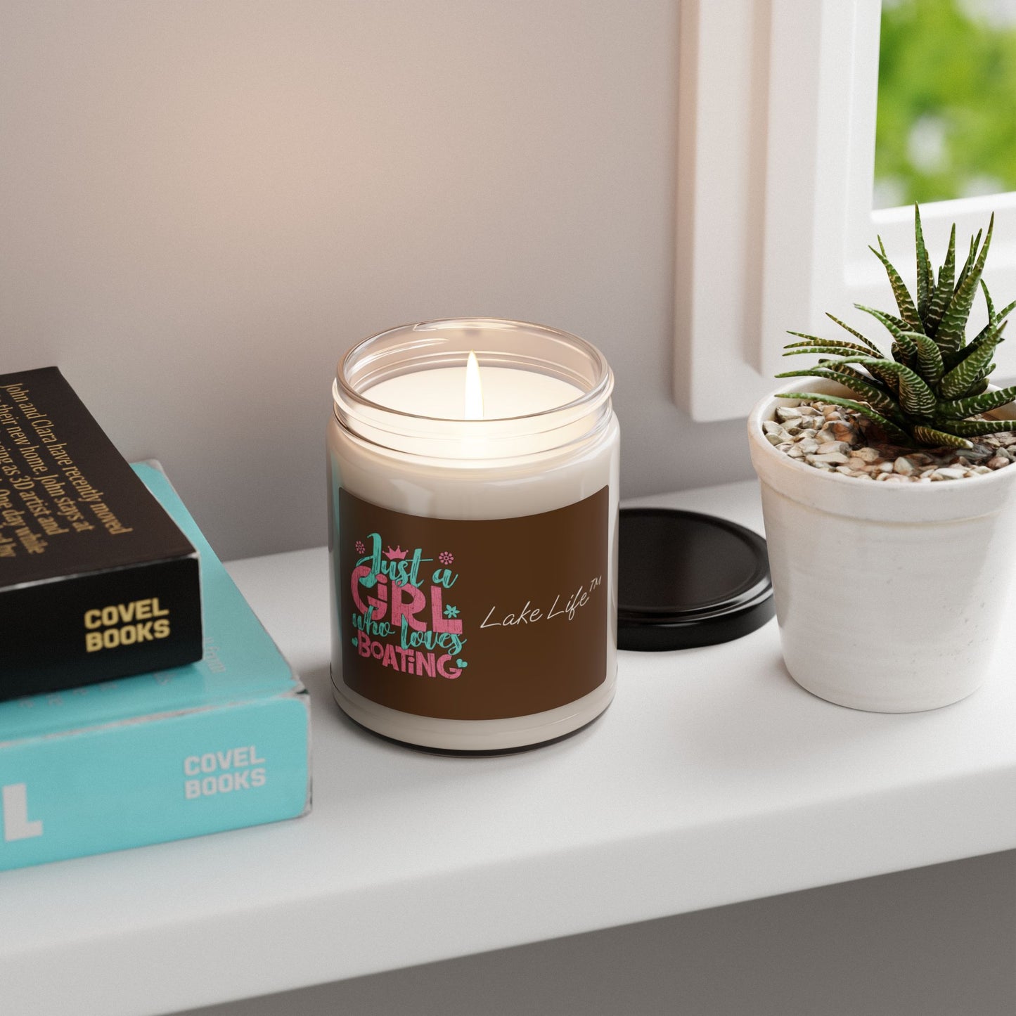 Just a Girl Who Loves Boating Lake Life™ Scented Soy Candle - Coconut Creme Cardamom