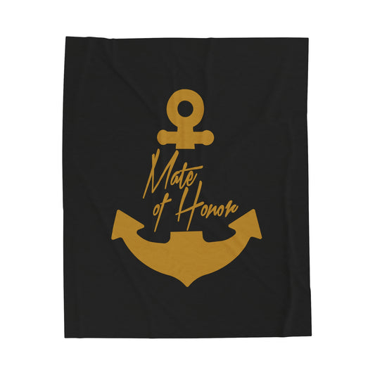 Mate of Honor Plush Blanket by PontoonGirl®