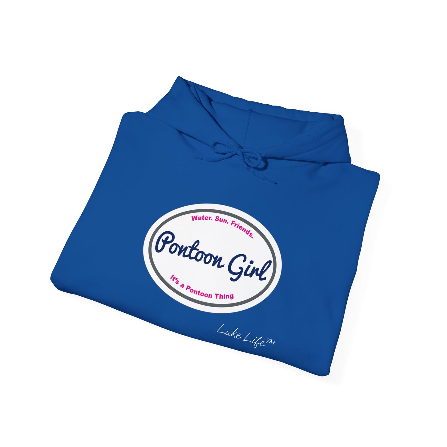 Pontoon Girl Logo Lake Life™ Hooded Sweatshirt by Pontoon Girl®