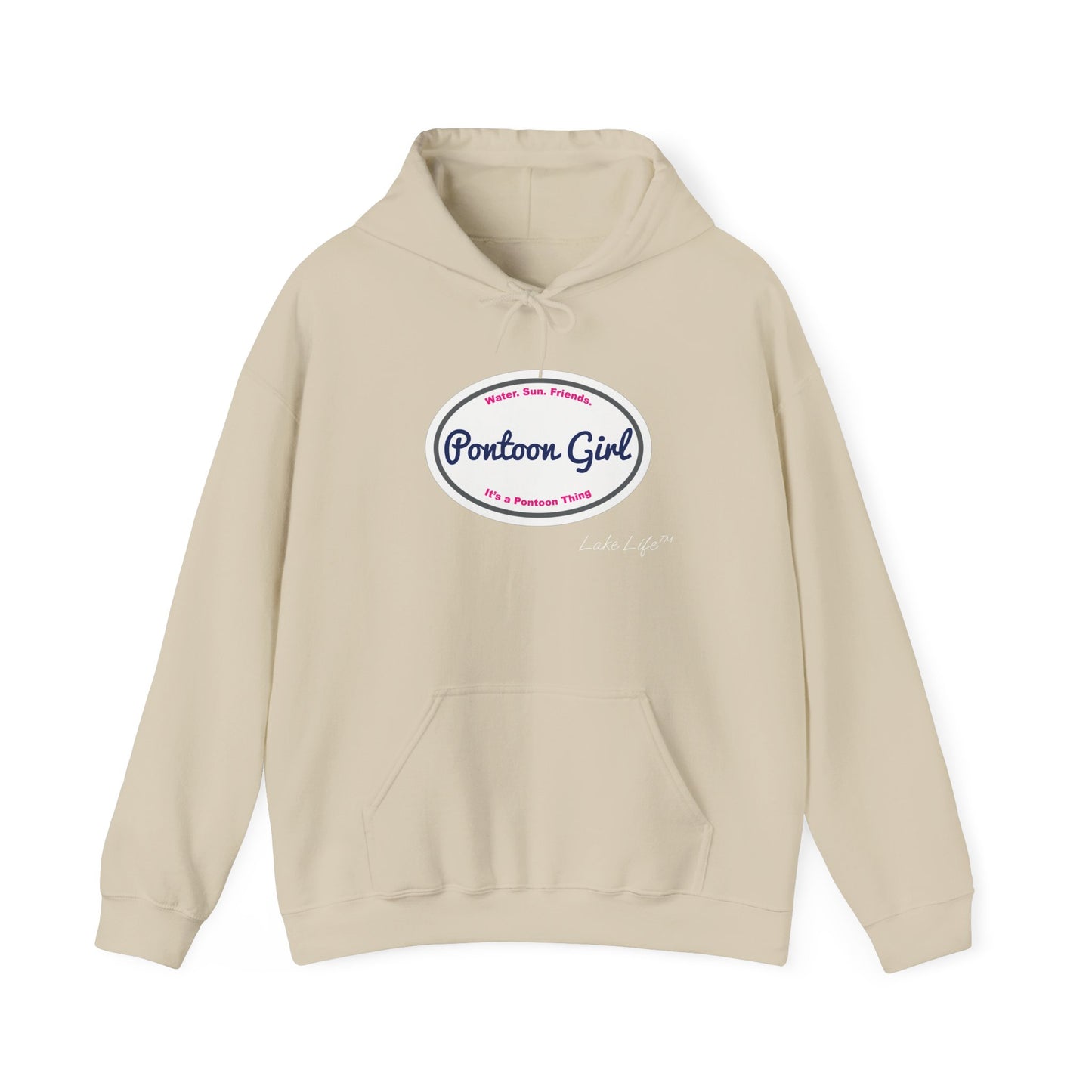 Pontoon Girl Logo Lake Life™ Hooded Sweatshirt by Pontoon Girl®