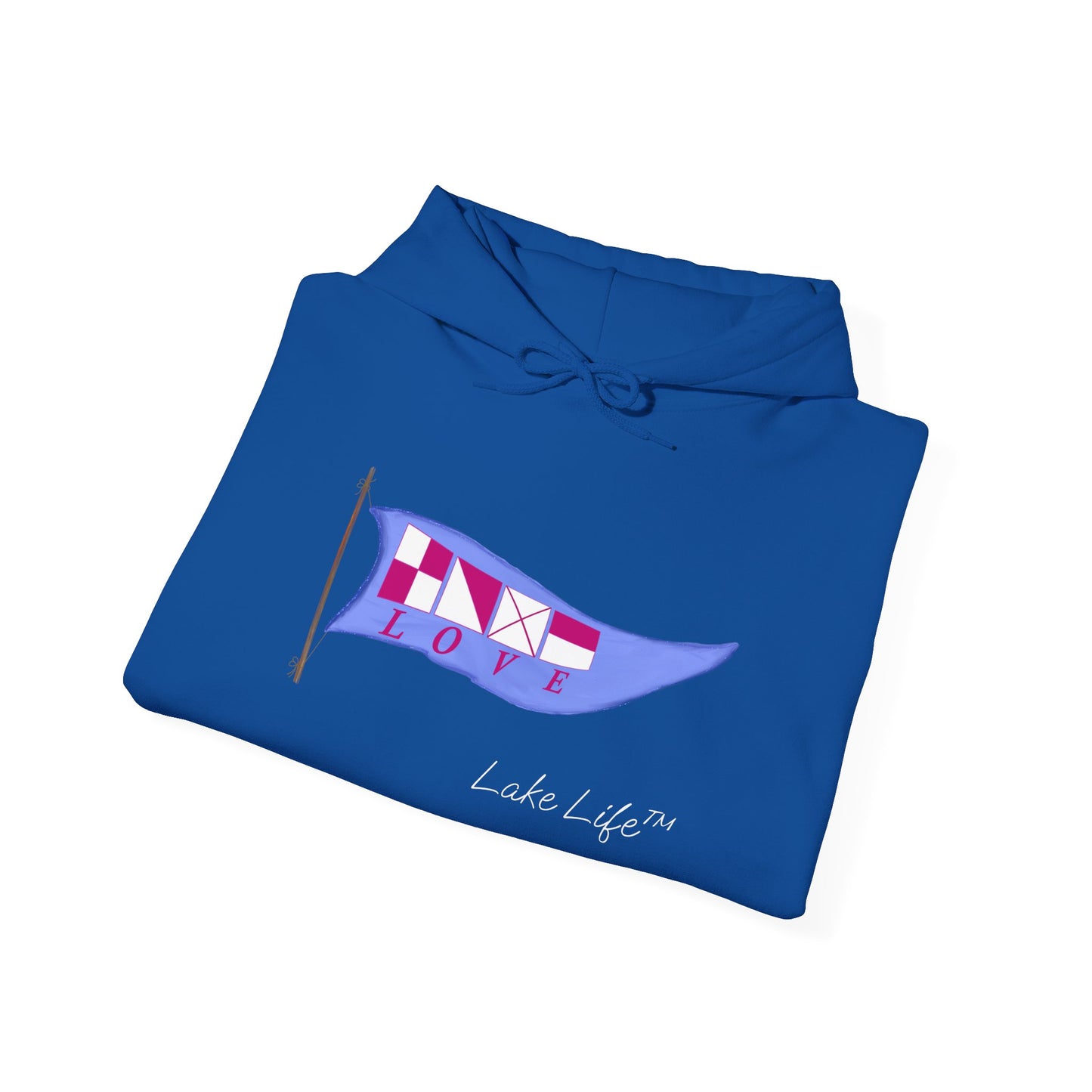 Nautical Love Lake Life™ Hooded Sweatshirt by Pontoon Girl®