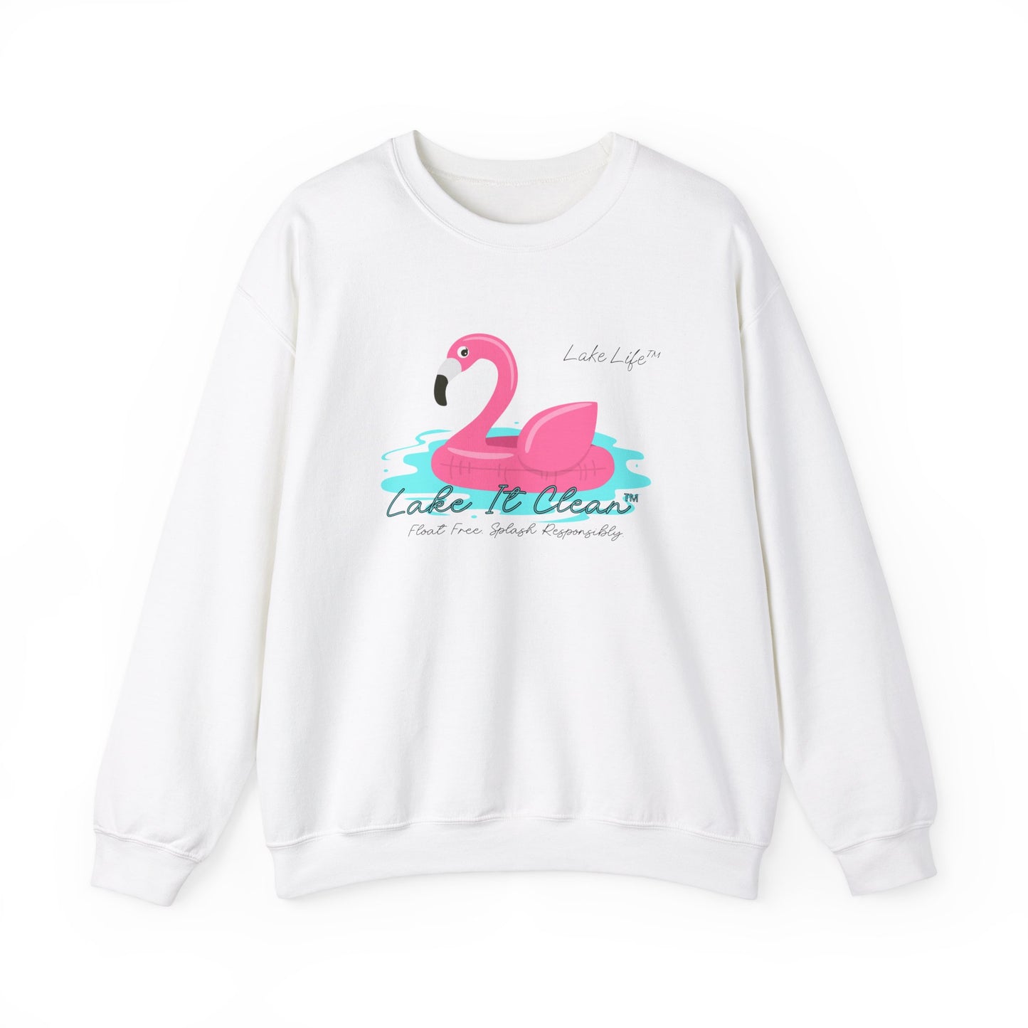 Lake It Clean™ Lake Life™ - Heavy Blend™ Crewneck Sweatshirt by Pontoon Girl®