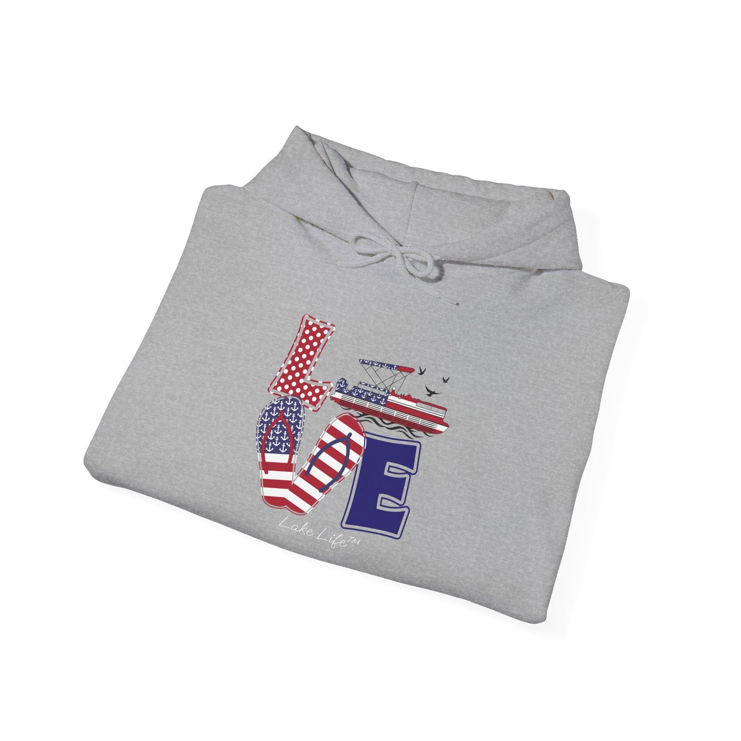 Flip Flop Love Lake Life™ Hooded Sweatshirt by Pontoon Girl®