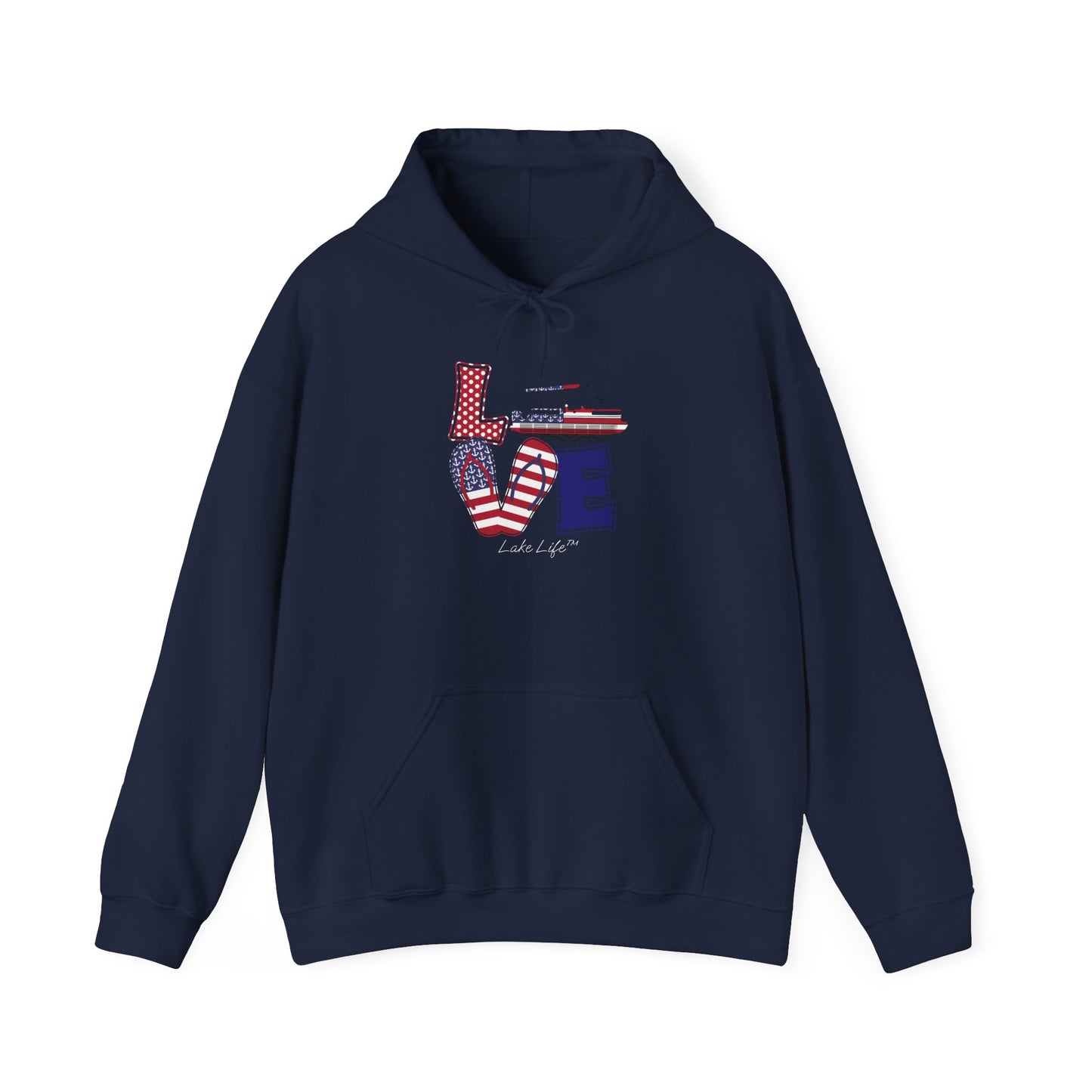 Flip Flop Love Lake Life™ Hooded Sweatshirt by Pontoon Girl®